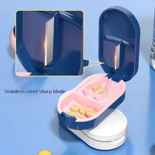 Compact Pill Cutter with Storage
