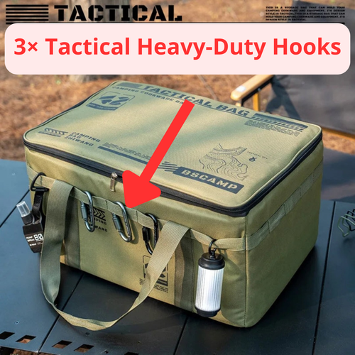 3× Tactical Heavy-Duty Hooks – Gear Organizer Set