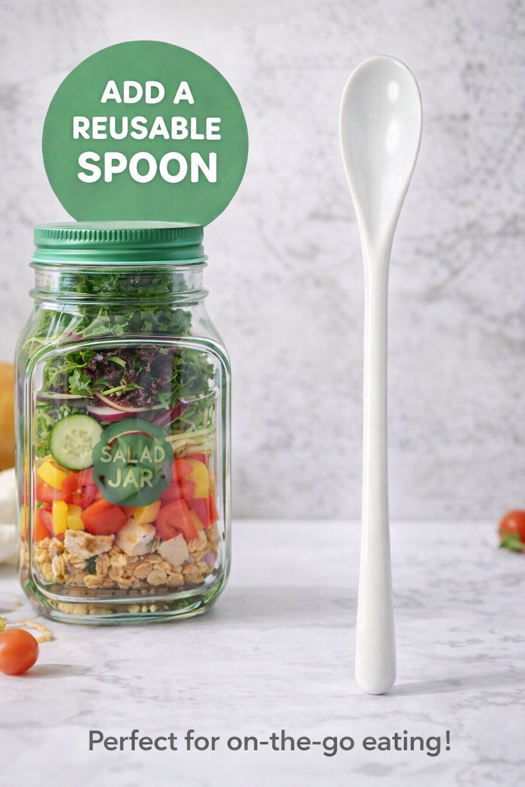 Reusable Salad Spoon – Perfect for On-The-Go Meals