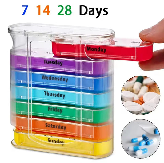 Weekly 7-Day Pill Organizer Case