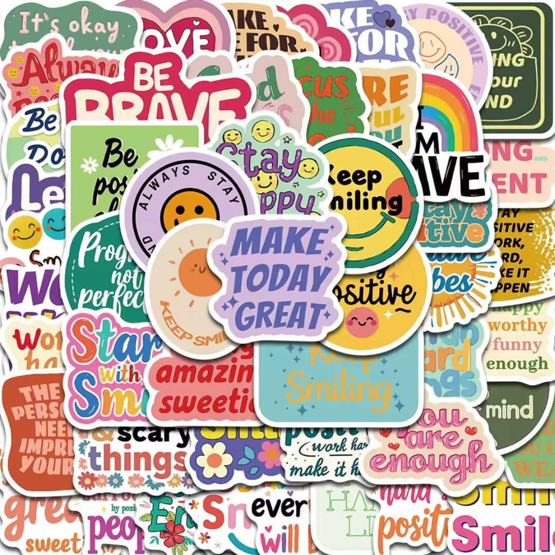 Positive Affirmation Stickers – 50PCS Set