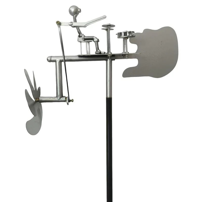 Glorex™ WindBeat Rockmill | Handmade Metal Music Wind Spinner